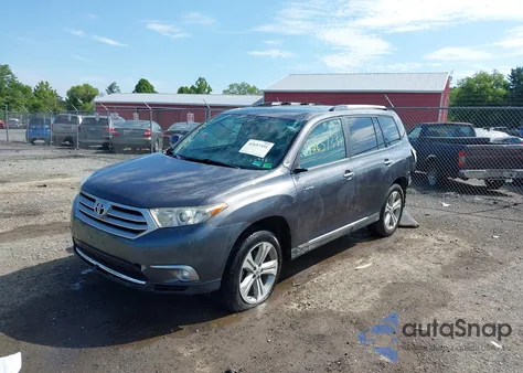 2013 Toyota Highlander Limited V6 z USA, uszkodzony, nr VIN 5TDDK3EH5DS185998